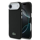 Apple iPhone 17 Air Kılıf Lacoste Orjinal Lisanslı M-Safe Şarj Özellikli PVC Pike Desenli Arka Yüzey İkonik Timsah Dokuma Logolu Kapak