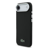 Apple iPhone 17 Air Kılıf Lacoste Orjinal Lisanslı M-Safe Şarj Özellikli PVC Pike Desenli Arka Yüzey İkonik Timsah Dokuma Logolu Kapak