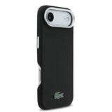 Apple iPhone 17 Air Kılıf Lacoste Orjinal Lisanslı M-Safe Şarj Özellikli PVC Pike Desenli Arka Yüzey İkonik Timsah Dokuma Logolu Kapak