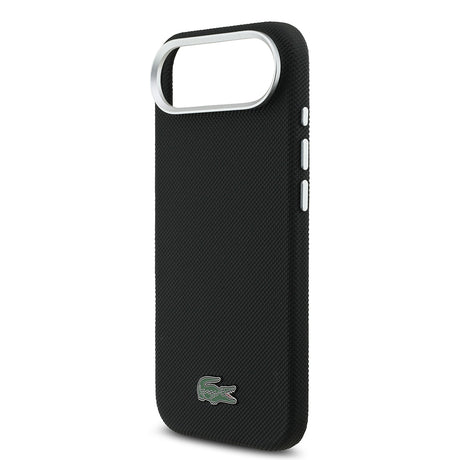 Apple iPhone 17 Air Kılıf Lacoste Orjinal Lisanslı M-Safe Şarj Özellikli PVC Pike Desenli Arka Yüzey İkonik Timsah Dokuma Logolu Kapak