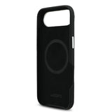 Apple iPhone 17 Air Kılıf Lacoste Orjinal Lisanslı M-Safe Şarj Özellikli PVC Pike Desenli Arka Yüzey İkonik Timsah Dokuma Logolu Kapak