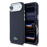 Apple iPhone 17 Air Kılıf Lacoste Orjinal Lisanslı M-Safe Şarj Özellikli PVC Pike Desenli Arka Yüzey İkonik Timsah Dokuma Logolu Kapak