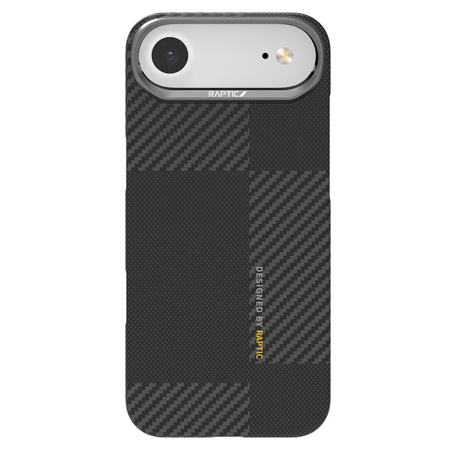 Apple iPhone 17 Air Kılıf M-safe Şarj Özellikli 600D Metal Kamera Çerçeveli Raptic Aramid Fiber Geotik Serisi Kapak