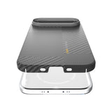 Apple iPhone 17 Air Kılıf M-safe Şarj Özellikli 600D Metal Kamera Çerçeveli Raptic Aramid Fiber Geotik Serisi Kapak