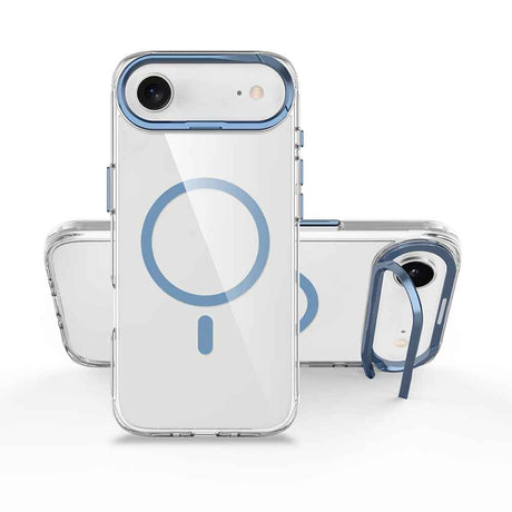 Apple iPhone 17 Air Kılıf M-safe Şarj Özellikli Airbagli Kamera Standlı Zore Azor Kapak