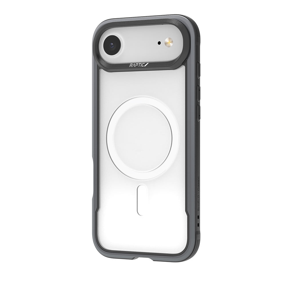 Apple iPhone 17 Air Kılıf M-safe Şarj Özellikli Airbagli Raptic Shield Serisi Şeffaf Arka Yüzey Kapak