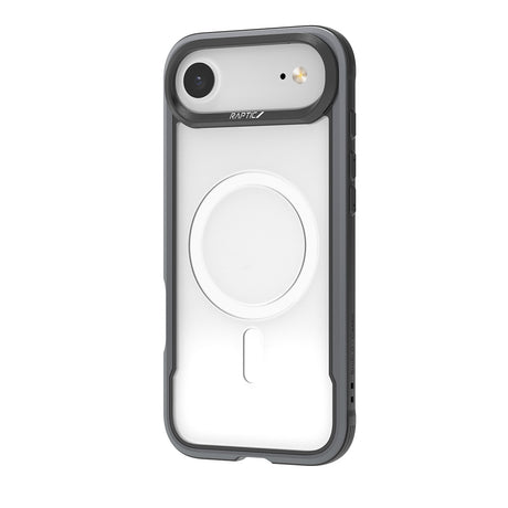 Apple iPhone 17 Air Kılıf M-safe Şarj Özellikli Airbagli Raptic Shield Serisi Şeffaf Arka Yüzey Kapak