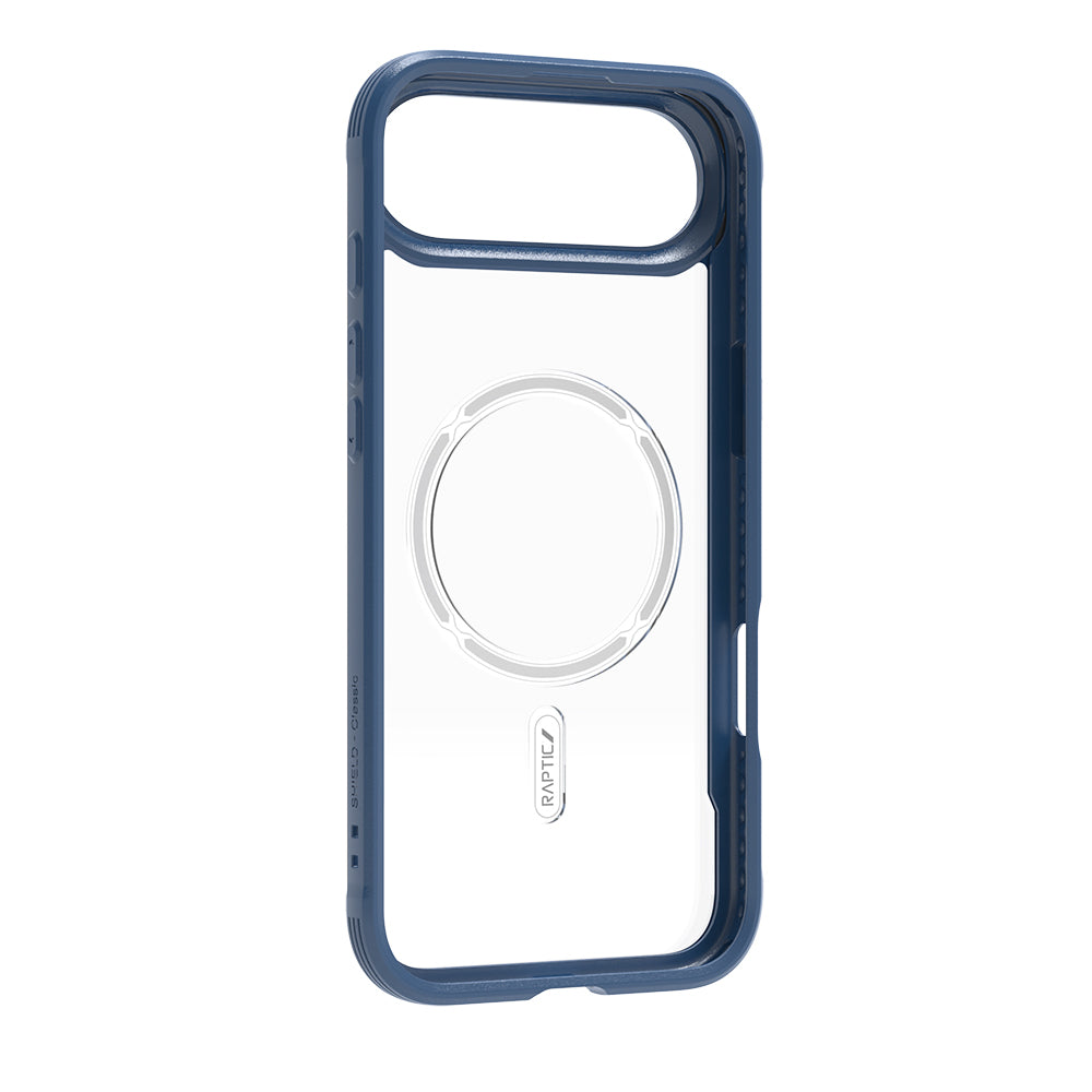 Apple iPhone 17 Air Kılıf M-safe Şarj Özellikli Airbagli Raptic Shield Serisi Şeffaf Arka Yüzey Kapak