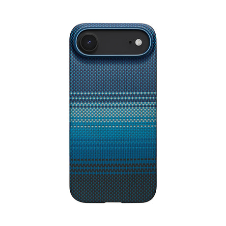 Apple iPhone 17 Air Kılıf M-safe Şarj Özellikli Aramid Fiber Pitaka Tactile Woven Sunset-Moonrise Serisi Kapak