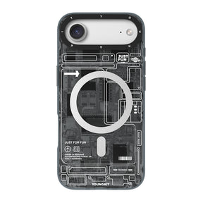 Apple iPhone 17 Air Kılıf M-safe Şarj Özellikli Kamera Denetim Butonlu Youngkit Technology Serisi Kapak
