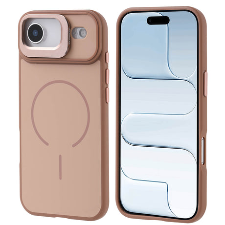 Apple iPhone 17 Air Kılıf M-safe Şarj Özellikli Kamera Standlı Zore Notron Kapak