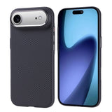 Apple iPhone 17 Air Kılıf M-safe Şarj Özellikli Karbon Fiber Görünümlü Zore Nekst Kapak