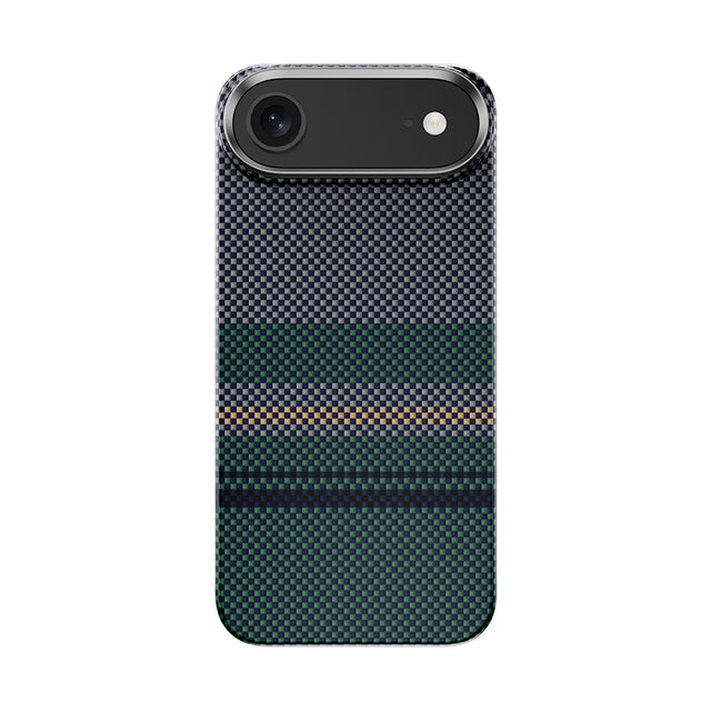 Apple iPhone 17 Air Kılıf M-safe Şarj Özellikli Karbon Fiber Tasarımlı Benks Aurora ArmorAir Kevlar Kapak
