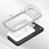 Apple iPhone 17 Air Kılıf M-safe Şarj Özellikli Metal Kamera Çerçeveli Airbag Tasarımlı Lenyes CK221 Sert PC Kapak
