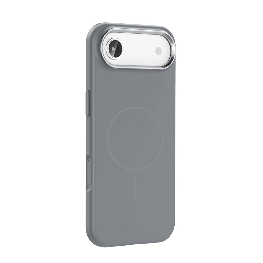 Apple iPhone 17 Air Kılıf M-Safe Şarj Özellikli Metal Kamera Çerçeveli Zore Edi Silikon Kapak
