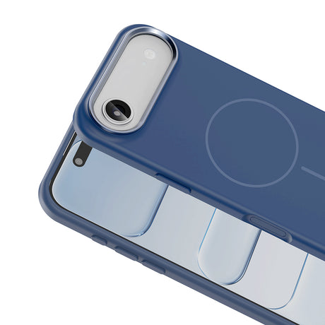 Apple iPhone 17 Air Kılıf M-Safe Şarj Özellikli Metal Kamera Çerçeveli Zore Edi Silikon Kapak