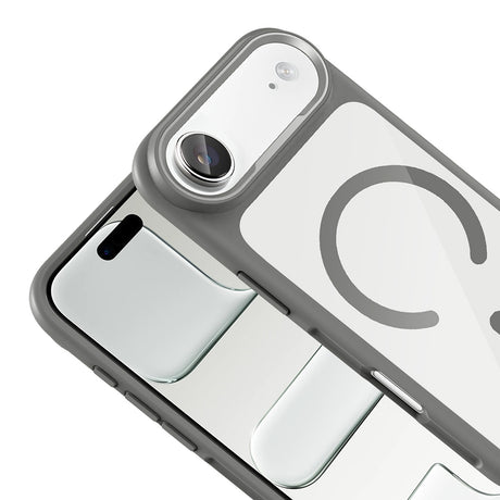 Apple iPhone 17 Air Kılıf M-Safe Şarj Özellikli Metal Kamera Çerçeveli Zore Tiko Kapak