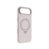 Apple iPhone 17 Air Kılıf M-safe Şarj Özellikli Metal Standlı Sıvı Silikon Lenyes CK223 Kapak