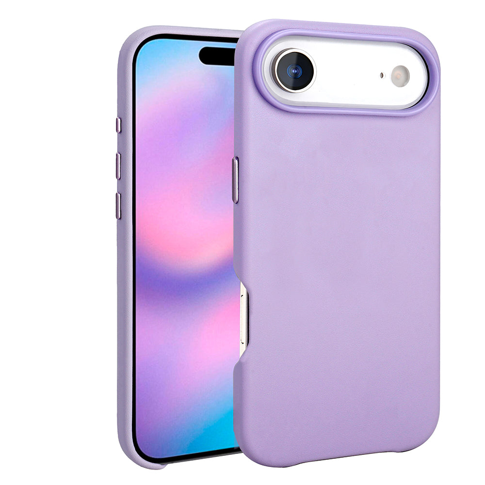 Apple iPhone 17 Air Kılıf M-safe Şarj Özellikli PU Deri Görünümlü Zore Kupra Kapak