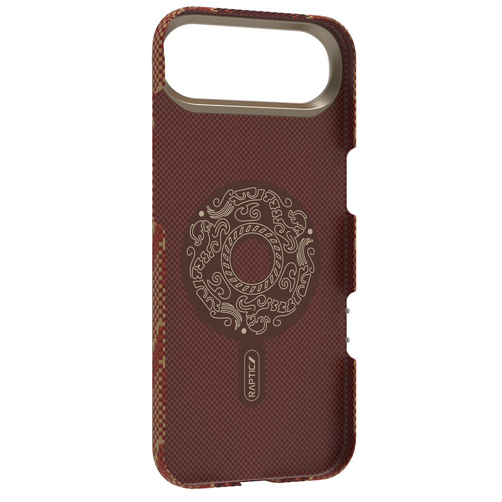 Apple iPhone 17 Air Kılıf M-safe Şarj Özellikli Raptic Aramid Skin Bionic Serisi Kapak