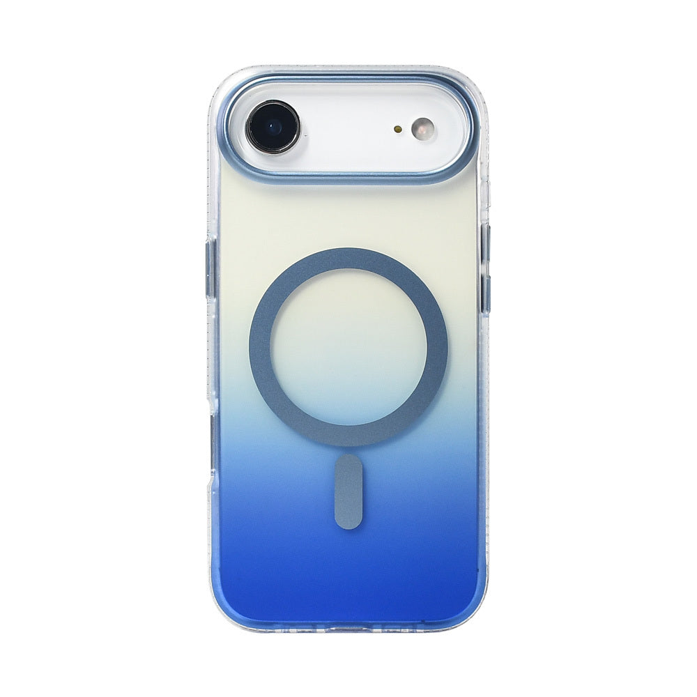 Apple iPhone 17 Air Kılıf M-safe Şarj Özellikli Transparan Renk Geçişli Zore Toros Kapak