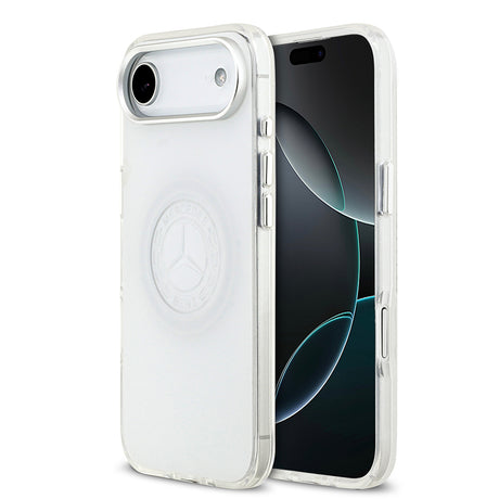 Apple iPhone 17 Air Kılıf Mercedes Benz Orjinal Lisanslı M-safe Şarj Özellikli Buzlu PC Nostaljik Yıldız Dizayn Kapak