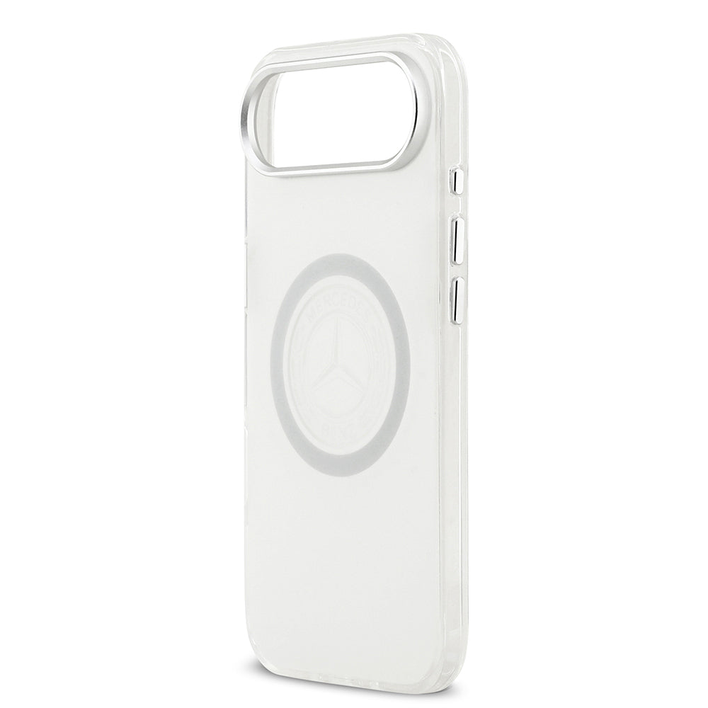 Apple iPhone 17 Air Kılıf Mercedes Benz Orjinal Lisanslı M-safe Şarj Özellikli Buzlu PC Nostaljik Yıldız Dizayn Kapak