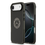Apple iPhone 17 Air Kılıf Mercedes Benz Orjinal Lisanslı M-safe Şarj Özellikli Buzlu PC Nostaljik Yıldız Dizayn Kapak