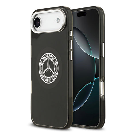 Apple iPhone 17 Air Kılıf Mercedes Benz Orjinal Lisanslı M-safe Şarj Özellikli Çift Katmanlı PC Nostaljik Yıldız Dizayn Kapak