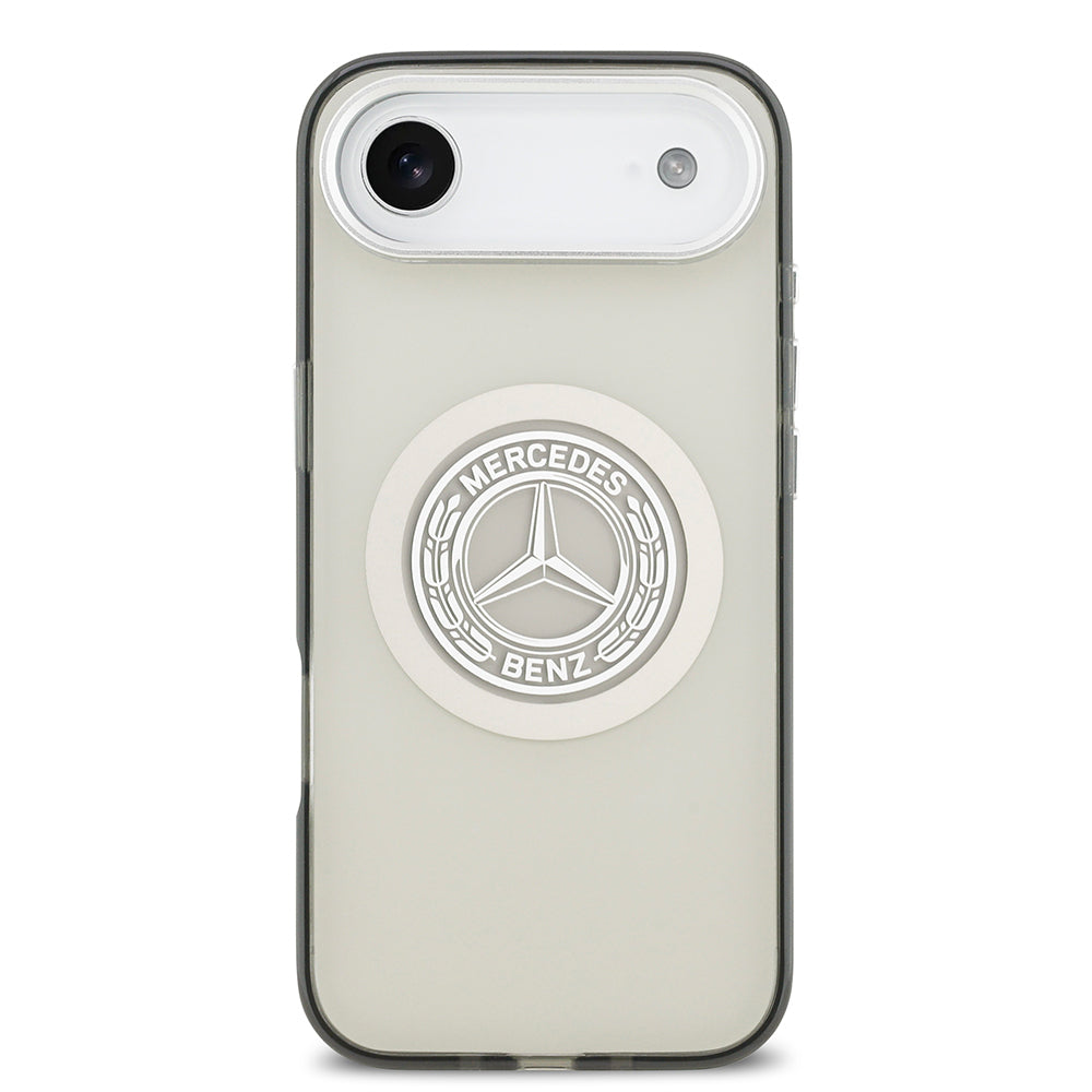 Apple iPhone 17 Air Kılıf Mercedes Benz Orjinal Lisanslı M-safe Şarj Özellikli Çift Katmanlı PC Nostaljik Yıldız Dizayn Kapak