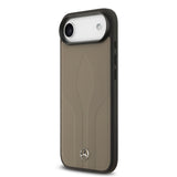 Apple iPhone 17 Air Kılıf Mercedes Benz Orjinal Lisanslı M-safe Şarj Özellikli Dokulu Desenli Deri Kapak