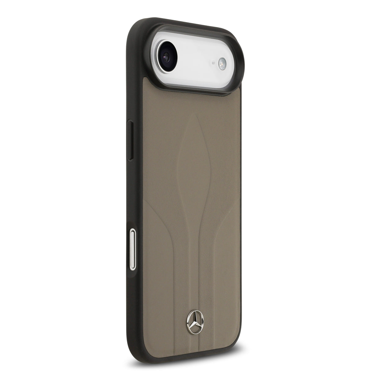 Apple iPhone 17 Air Kılıf Mercedes Benz Orjinal Lisanslı M-safe Şarj Özellikli Dokulu Desenli Deri Kapak