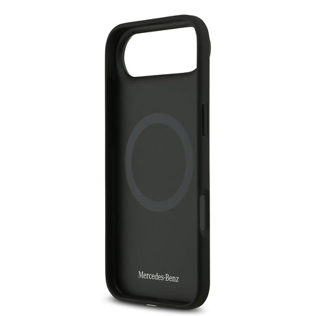 Apple iPhone 17 Air Kılıf Mercedes Benz Orjinal Lisanslı M-safe Şarj Özellikli Hakiki Deri Nostaljik Yıldız Dizayn Kapak