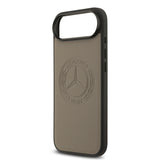 Apple iPhone 17 Air Kılıf Mercedes Benz Orjinal Lisanslı M-safe Şarj Özellikli Hakiki Deri Nostaljik Yıldız Dizayn Kapak