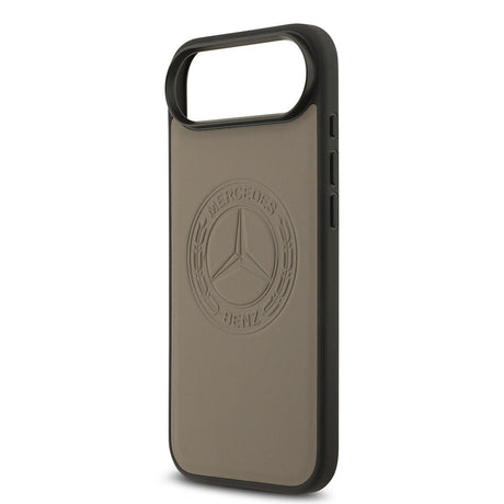 Apple iPhone 17 Air Kılıf Mercedes Benz Orjinal Lisanslı M-safe Şarj Özellikli Hakiki Deri Nostaljik Yıldız Dizayn Kapak