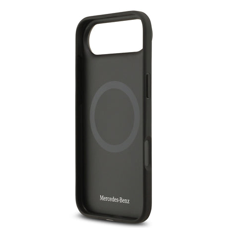 Apple iPhone 17 Air Kılıf Mercedes Benz Orjinal Lisanslı M-safe Şarj Özellikli Hakiki Deri Nostaljik Yıldız Dizayn Kapak