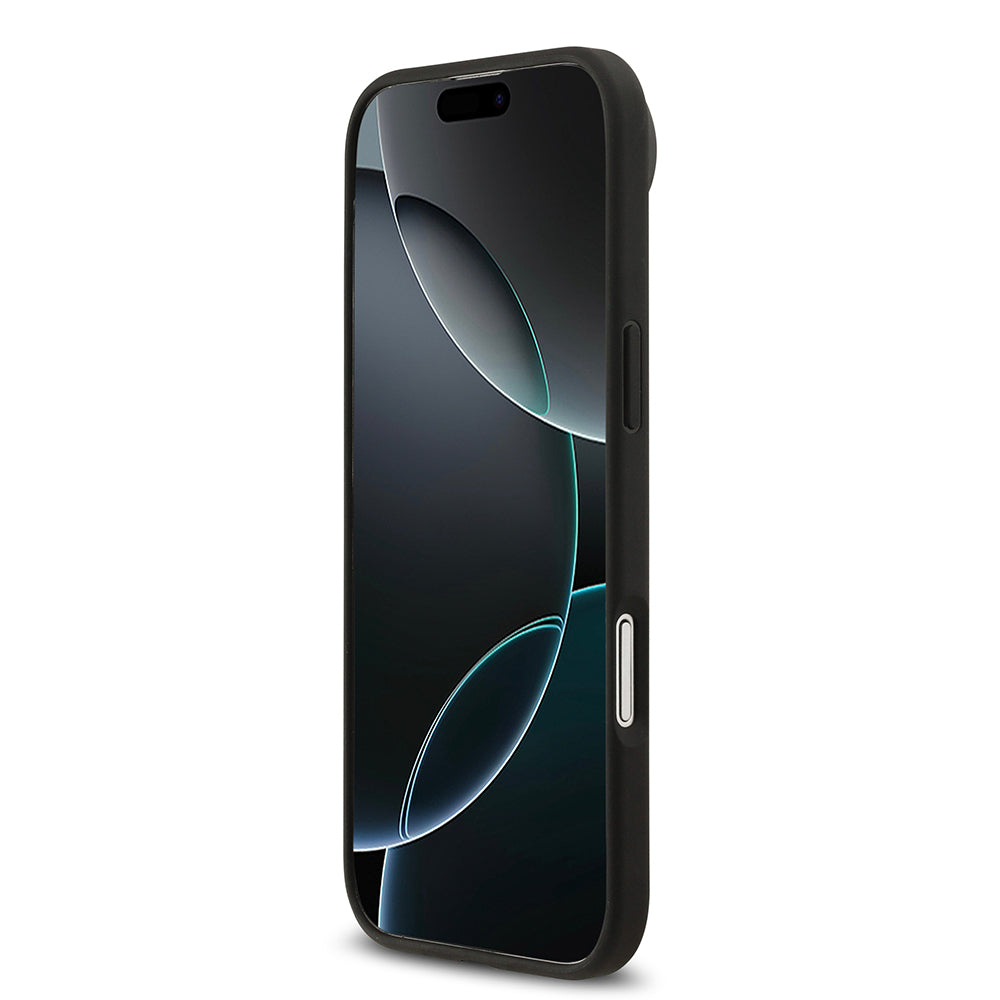 Apple iPhone 17 Air Kılıf Mercedes Benz Orjinal Lisanslı M-safe Şarj Özellikli Şeritli Yıldız Desenli Metal Logolu Deri Kapak