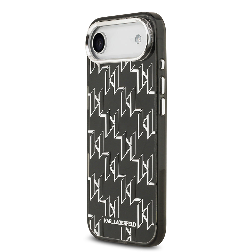 Apple iPhone 17 Air Kılıf Orjinal Lisanslı M-safe Şarj Özellikli Karl Lagerfeld IML Baskılı Monogram Dizayn Kapak