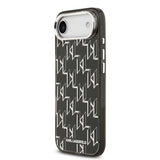 Apple iPhone 17 Air Kılıf Orjinal Lisanslı M-safe Şarj Özellikli Karl Lagerfeld IML Baskılı Monogram Dizayn Kapak