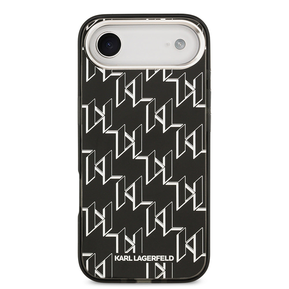 Apple iPhone 17 Air Kılıf Orjinal Lisanslı M-safe Şarj Özellikli Karl Lagerfeld IML Baskılı Monogram Dizayn Kapak