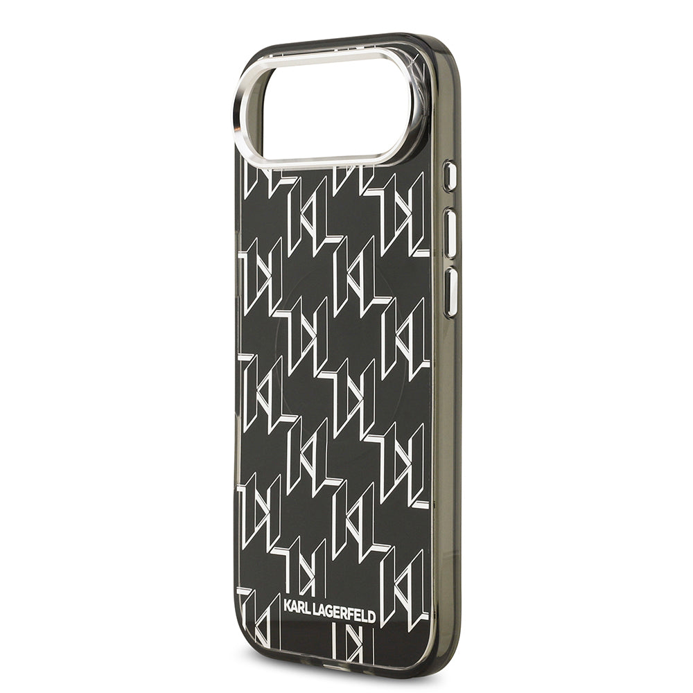 Apple iPhone 17 Air Kılıf Orjinal Lisanslı M-safe Şarj Özellikli Karl Lagerfeld IML Baskılı Monogram Dizayn Kapak