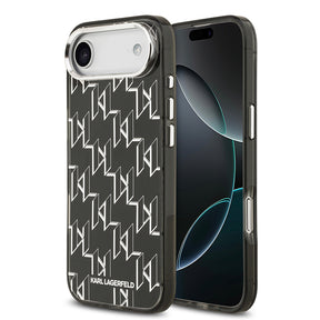 Apple iPhone 17 Air Kılıf Orjinal Lisanslı M-safe Şarj Özellikli Karl Lagerfeld IML Baskılı Monogram Dizayn Kapak