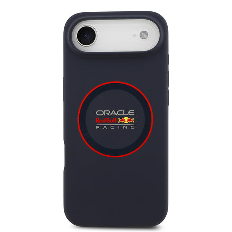 Apple iPhone 17 Air Kılıf Redbull Orjinal Lisanslı M-safe Şarj Özellikli Kırmızı Halka ve Logo Silikon Kapak