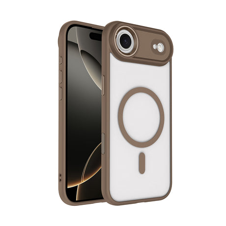 Apple iPhone 17 Air Kılıf Wireless Şarj Özellikli Zore Krom M-safe Silikon Kapak