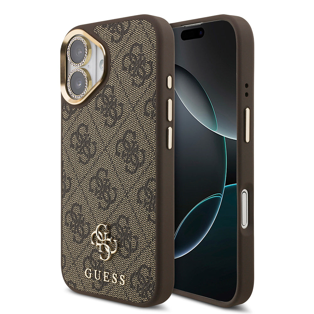 Apple iPhone 17 Guess Orjinal Lisanslı 4G ve Yazı Logolu Kılıf + Ekran Koruyucu + Lens Koruyucu 3in1 Aksesuar Seti