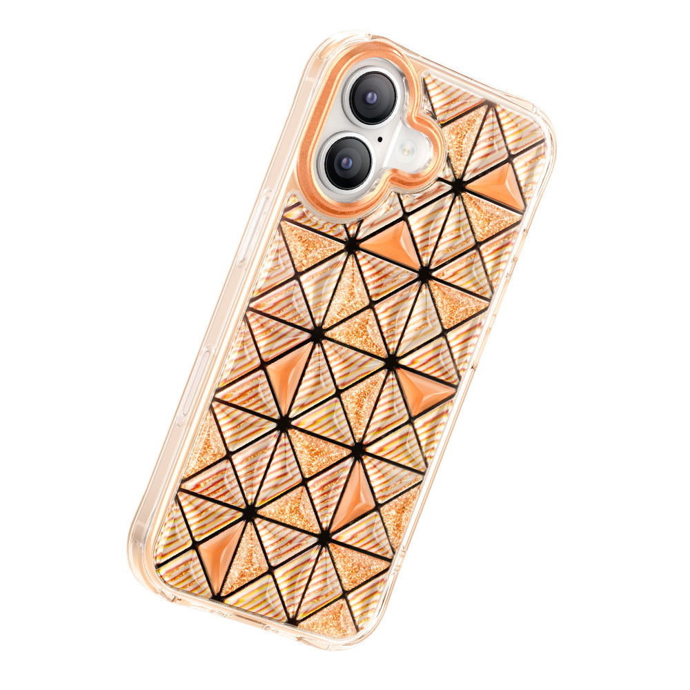 Apple iPhone 17 Kılıf 3D Buz Blok Desenli Zore Paris Kairo TPU Kapak