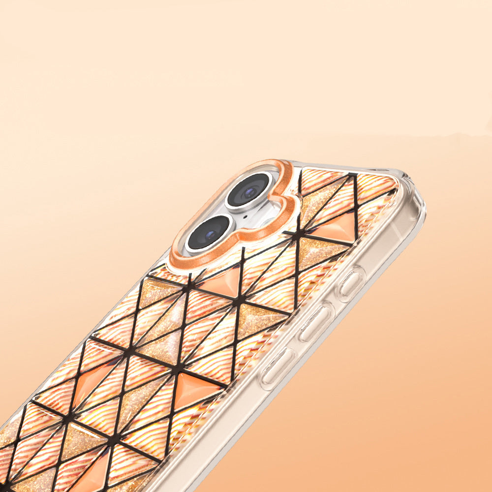 Apple iPhone 17 Kılıf 3D Buz Blok Desenli Zore Paris Kairo TPU Kapak
