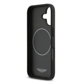 Apple iPhone 17 Kılıf Aston Martin Orjinal Lisanslı M-safe Şarj Özellikli Karbon Fiber Kevlar Kapak