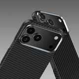 Apple iPhone 17 Kılıf Benks M-safe Şarj Özellikli Metal Kamera Çerçeveli Magnetik ArmorAir 600D Kevlar Fiber Kapak