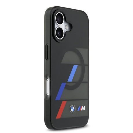 Apple iPhone 17 Kılıf BMW Orjinal Lisanslı M-safe Şarj Özellikli IML Baskılı Üç Renkli M Dizayn Kapak